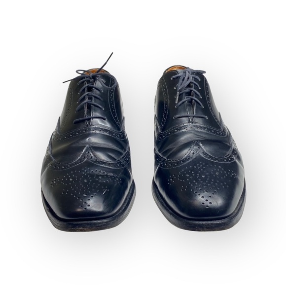 Polo Ralph Lauren ❁ Classic Oxford Wingtip Dress Shoes ❁ Black Leather ❁ 11.5 - Picture 10 of 17
